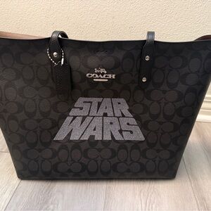 Coach Black Star Wars Tote Bag